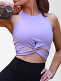 Cut Out Twist Front Top Ares Lane