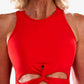 Cut Out Twist Front Top Ares Lane