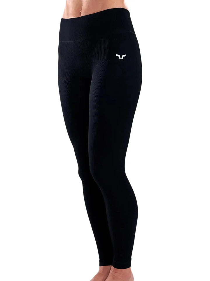 Waist-Cinching Ribbed Leggings Ares Lane